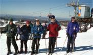 Anthony, Therese, Matt, Tim and Chrissy at the top of Mt Perisher.