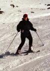 Therese Skiing down Sun Bowl