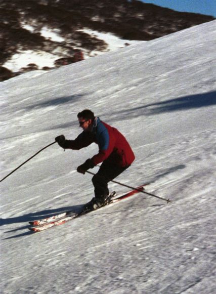 Tim Skiing down Mt Perisher