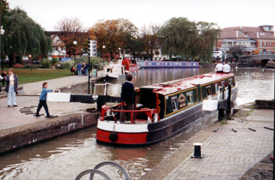 A Canal Boat at Stratford
